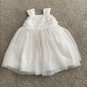 Pastourelle White Floral Kids Formal Dress